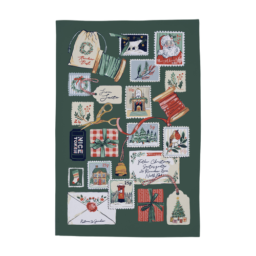 Letters to Santa Tea Towel