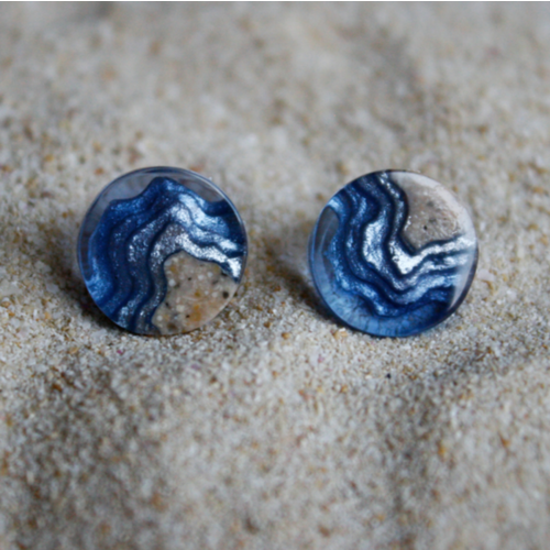 Shoal Stud Earrings Ultramarine