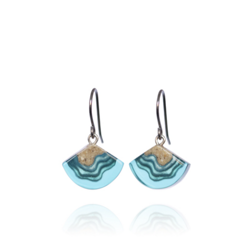 Bight Dangle Earrings Aqua