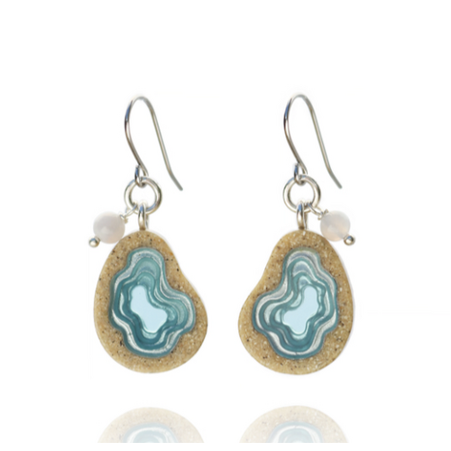 Basin Earrings Aqua
