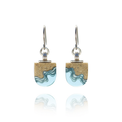 Shoreline Earrings Aqua
