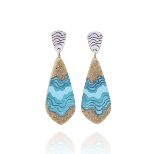 Gorge Earrings Aqua