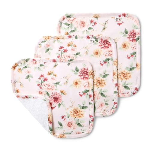 Organic Wash Cloths- Birds & Blossom