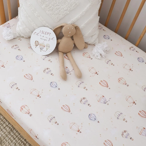 Up & Away Organic Fitted Cot Sheet