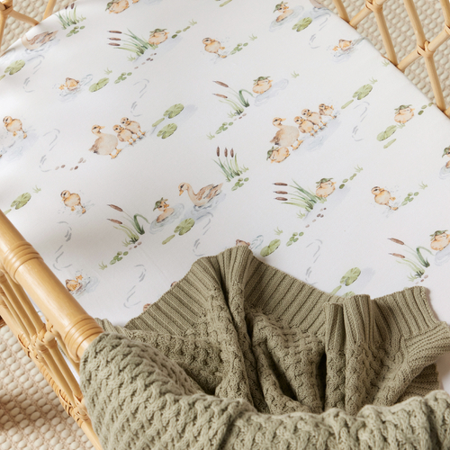 Duck pond Organic Bassinet Sheet