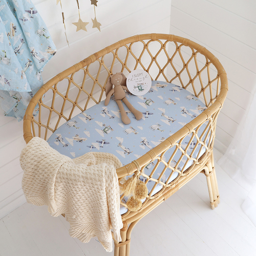 Taking Flight Organic Bassinet Sheet