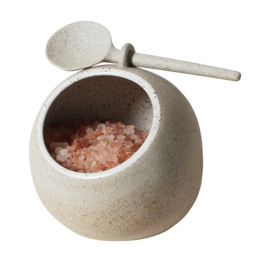 Salt Pig w Spoon
