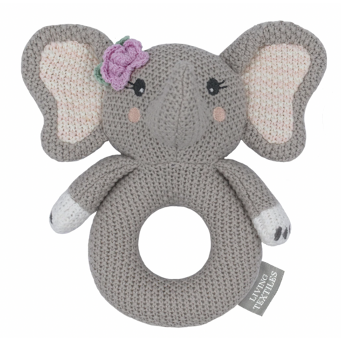 Knitted Ring Rattle- Ella