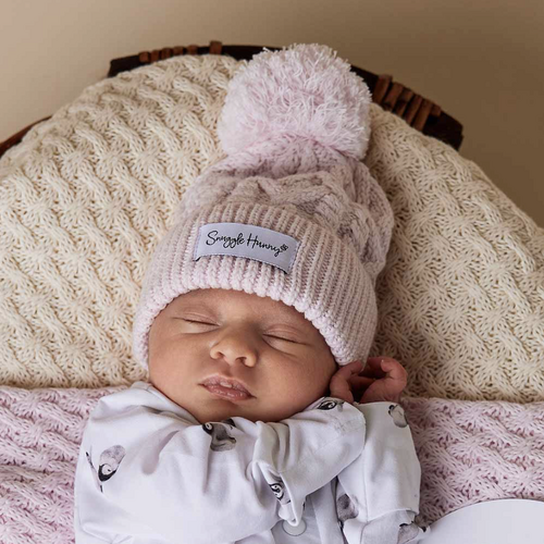 Blush Pink Knit Beanie
