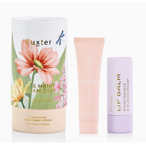 Lip & Hand Cream Duo- White florals & French Pear