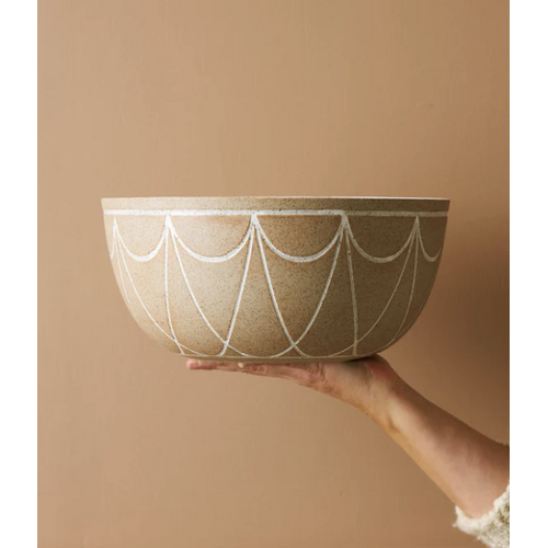 Large Bowl with Etching