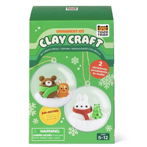 Clay Craft Ornament Kit- Bear & Bunny
