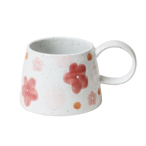 Large Handled Mug: Barbara Flower Garden
