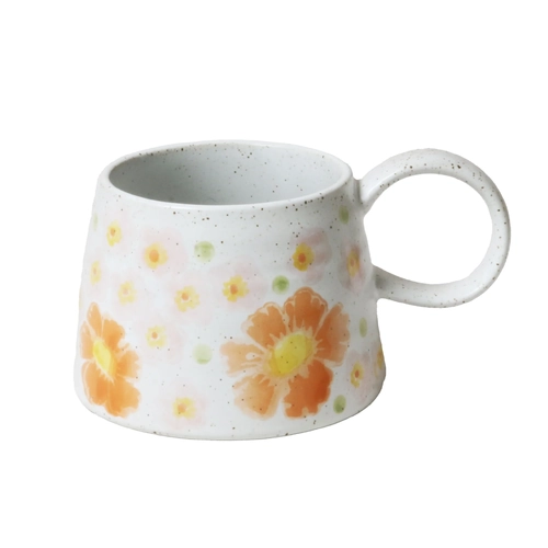 Large Handled Mug: June Flower Garden
