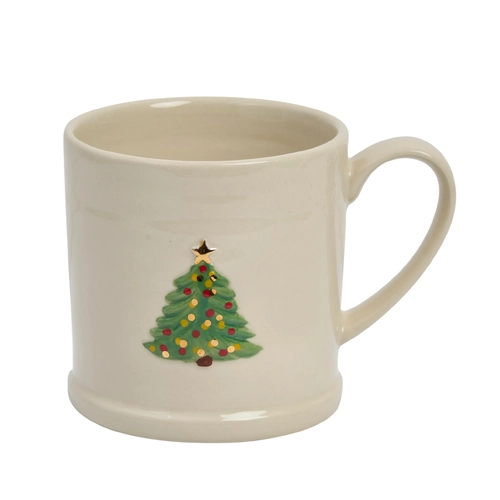 CHRISTMAS TREE w/GOLD STAR - LARGE CHRISTMAS FAVOURITES MUG 