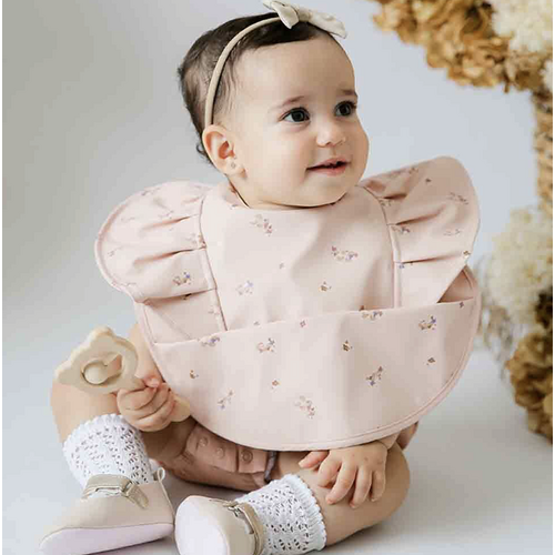 Posy Frill Snuggle Bib