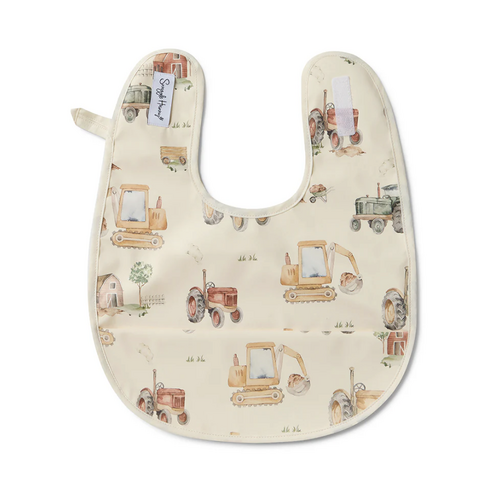 Diggers & Tractors Snuggle Bib
