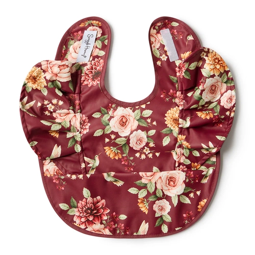 Floral Flutter Snuggle Bib