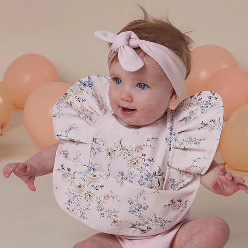 Sweet Swallows Frill Bib