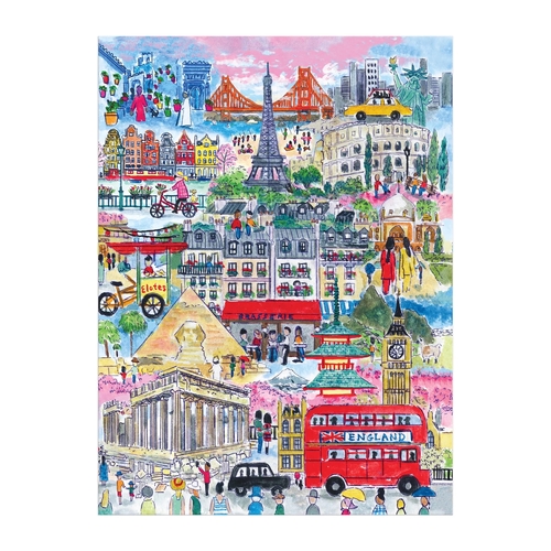 Cities Around the World 1000pc Puzzle