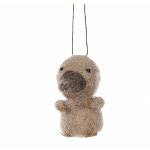Wool Platypus Hanging Ornament
