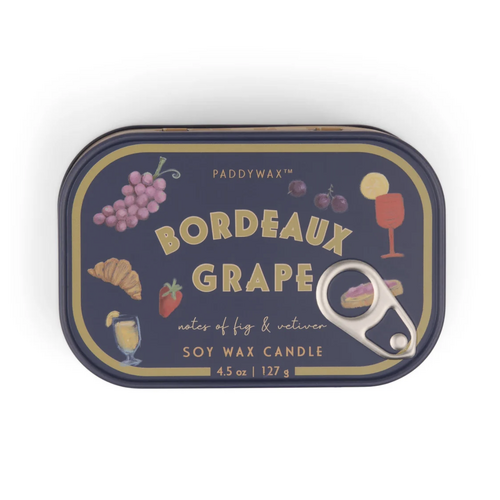 Bistro Grapes Printed Tin Candle 4.5oz