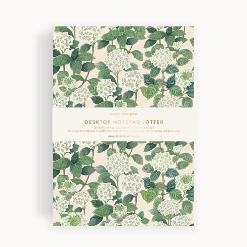Desktop Notebook Jotter Hydrangea