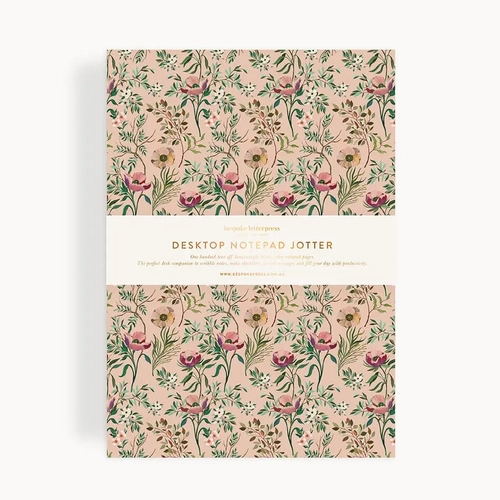 Desktop Notebook Jotter Dancing Poppies