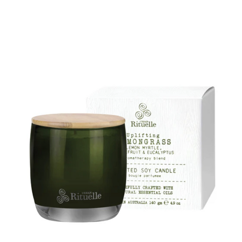 Lemongrass, Lemon Myrtle, Grapefruit & Eucalyptus Scented 140g Soy Candle