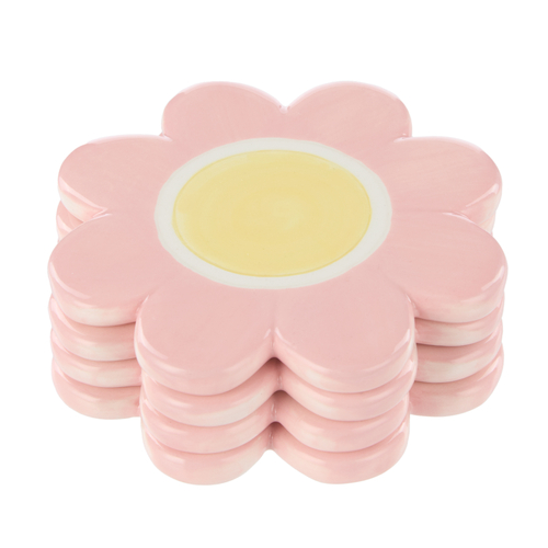 Flower Coasters Pink