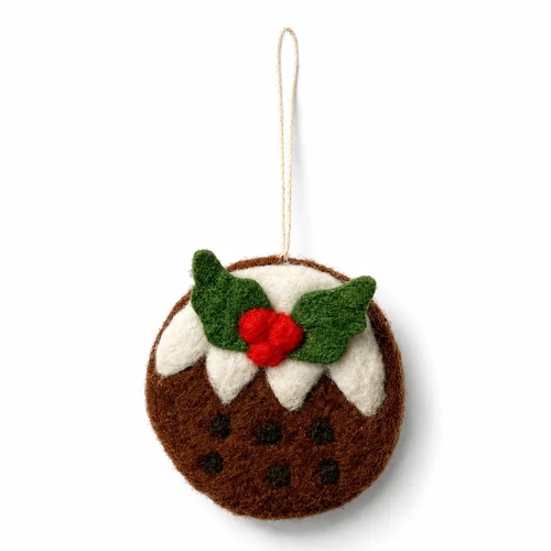 Felt Christmas Ornament- Christmas Pudding