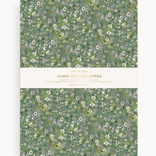 Jumbo Notepad Jotter Summer Perennials
