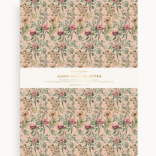 Jumbo Notepad Jotter Dancing Poppies