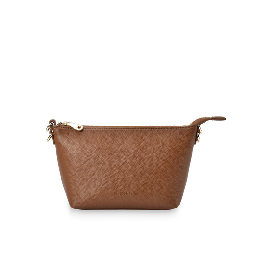 Leyton Crossbody- Tan Saffiano