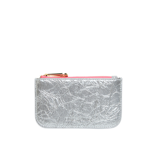Silver Crinkle Centro Wallet