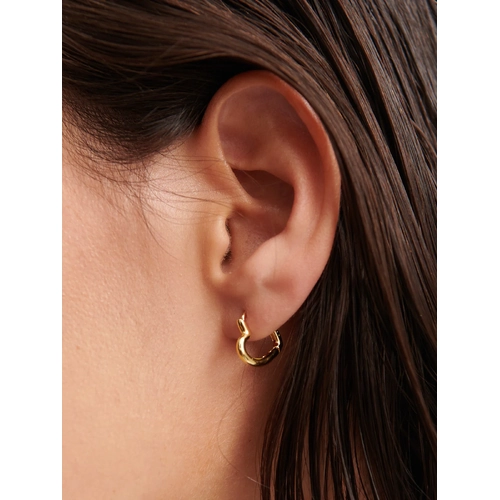 Small Heart 18K Gold Plated Earrings