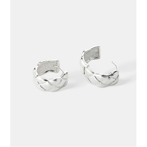 Crush Quilted Sterling Silver Earrings