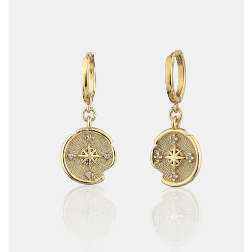 Eclipse 18K Gold Plated Earrings