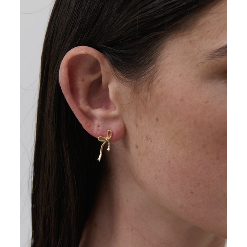 Maison Bow18K Gold Plated Earrings
