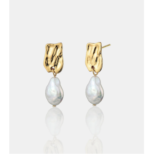 Messina Pearl 18K Gold Plated Earrings