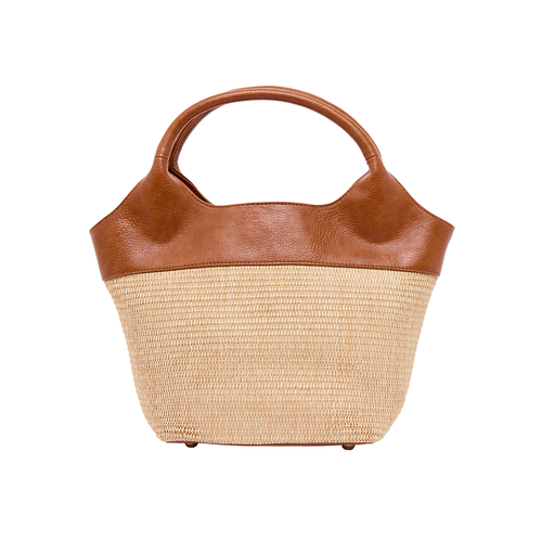 Miller tote Tan/ Natural Weave