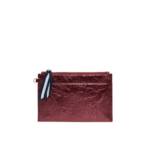 New York Coin Purse-Plum Crinkle