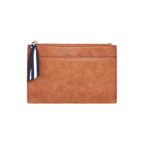 New York Coin Purse-Tan Pebble