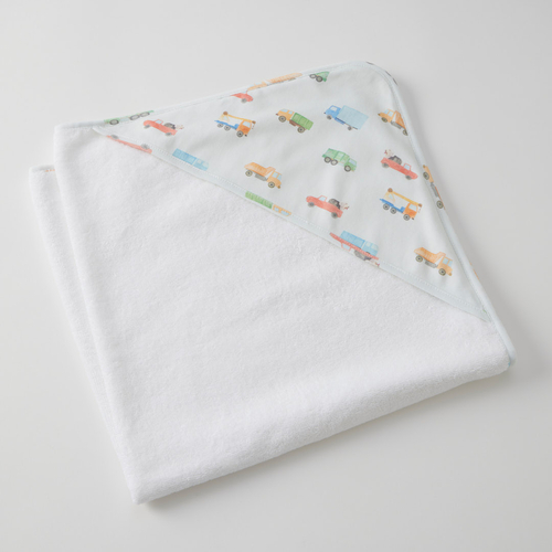 Trucking Along Hooded Towel