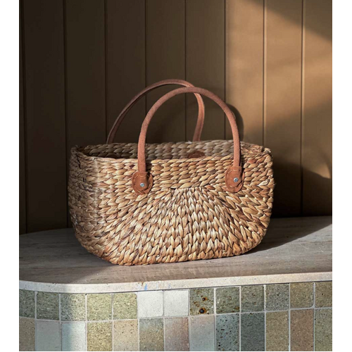 LARGE Harvest Market Bag/ suede