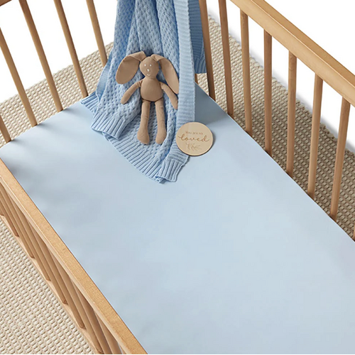 Cot Sheet- Baby Blue