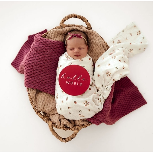 Ladybug Organic Muslin Wrap