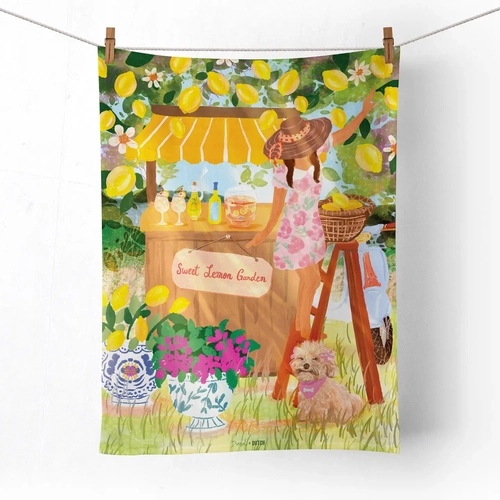 Sweet Lemons Microfibre Tea Towel