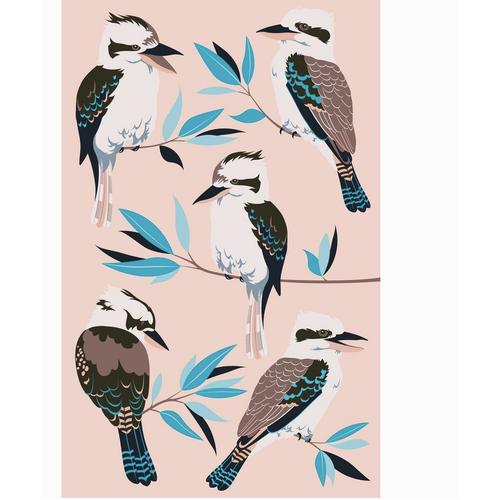 Kookaburra Tea Towel