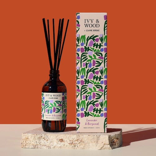 Lavender & Bergamot Reed Diffuser/ Bloom x Claire Ritchie